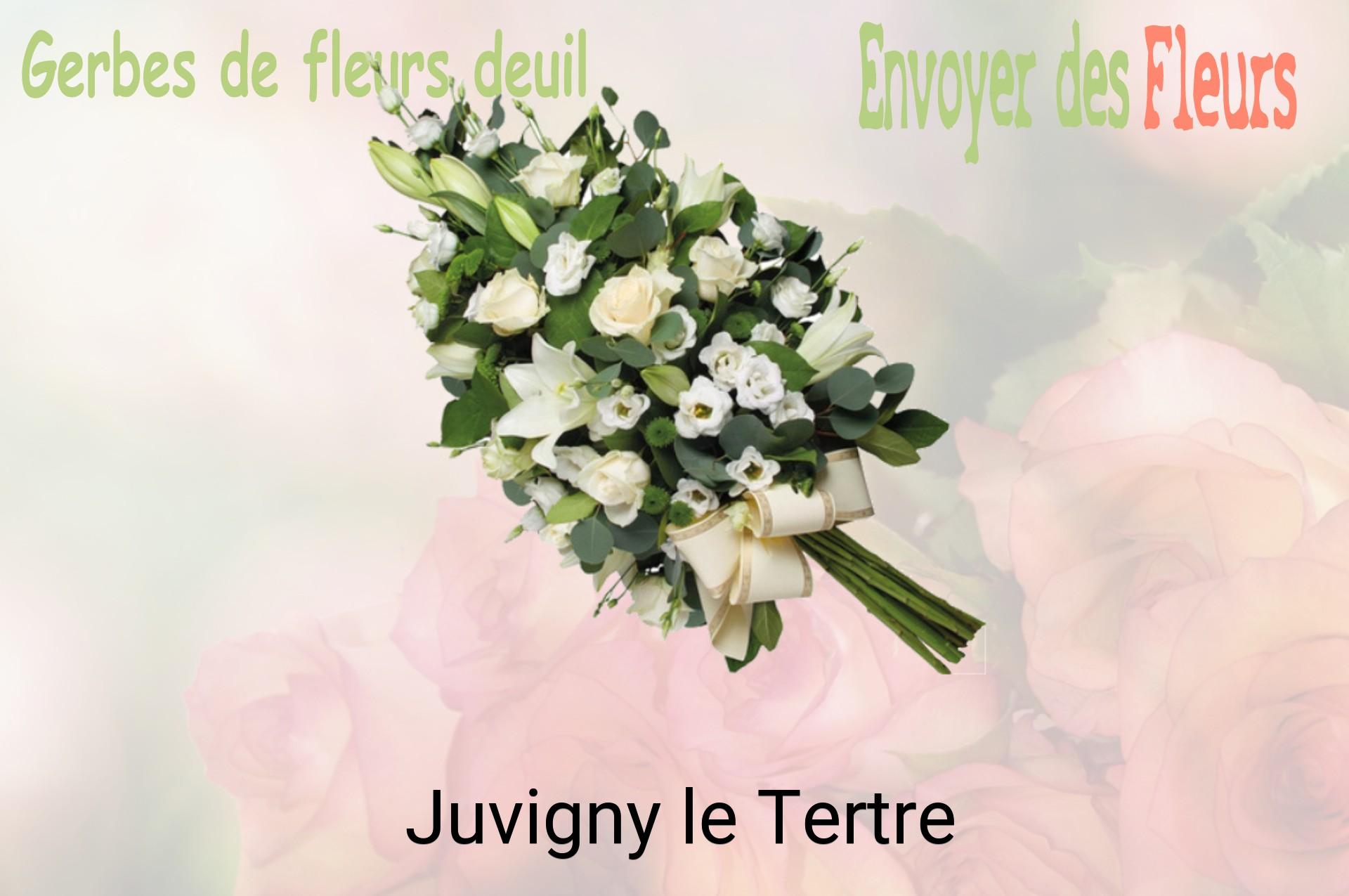 Gerbe de fleurs de deuil livrée à Juvigny-le-Tertre